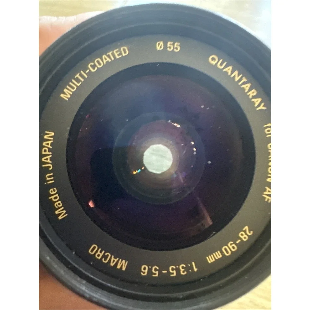 Quantaray Canon AF 28-90mm 1:3.5-5.6 Macro Aspherical MultiCoat Lens W/UV FILTER